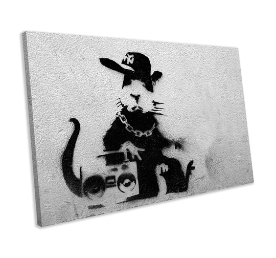 'Gangsta Rat' by Bansky - Wrapped Canvas Graphic Art Print