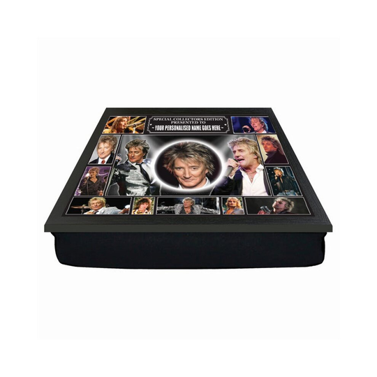 Personalised Icon Legend Rod Stewart Cushion Lap Tray Gift