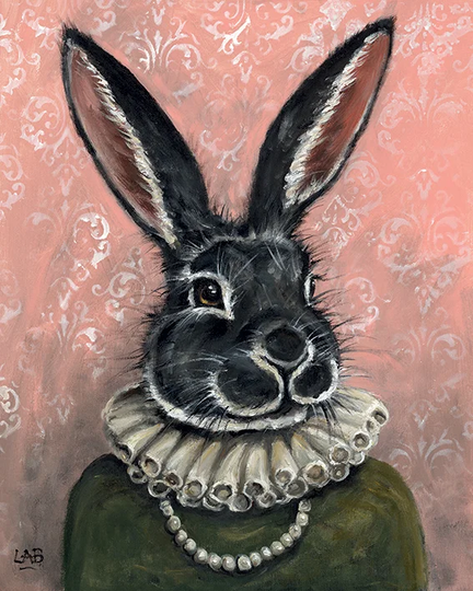 Lady Bunnikins by Louise Brown - Art Print on Paper