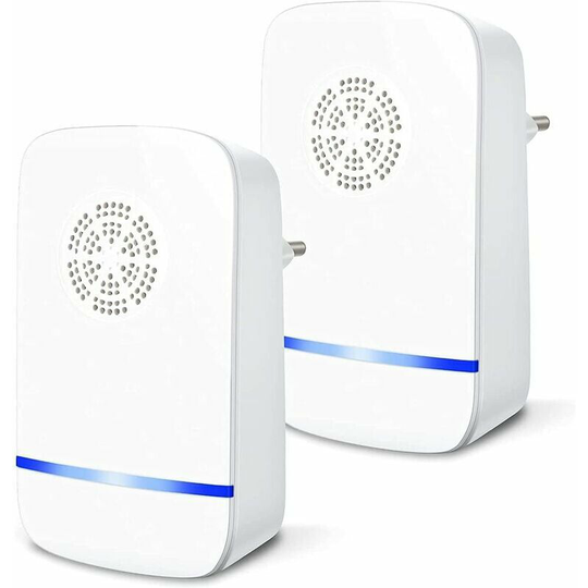 Ultrasonic Repeller, Mosquito Repeller, Electric Fly Repellent Indoor Mouse Repellent Device,(2 Pack)