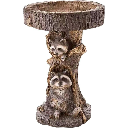 Bird Feeder, Garden Bird Feeder Natural Resin Drinking Tool Decorative Craft, Bird Feeder