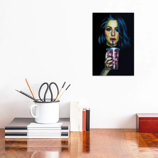 Trick or Treat. Milkshake by Olesya Umantsiva - Wrapped Canvas Graphic Art Print