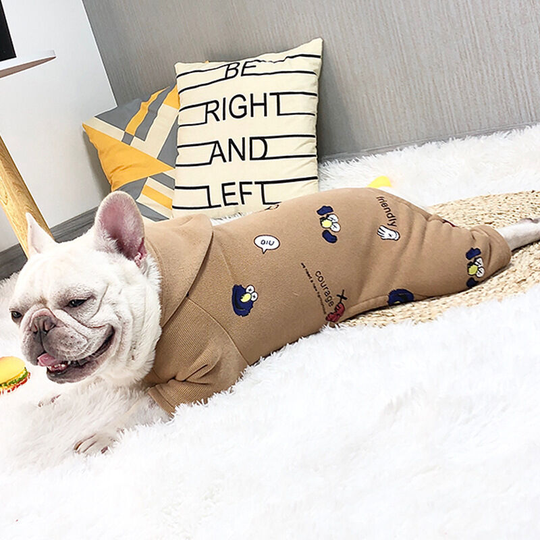 Benobby Kids - Coffee color dog clothes four legs puppy girl and boy clothes, soft puppy clothes for daily indoor and outdoor use. Size: chest 39