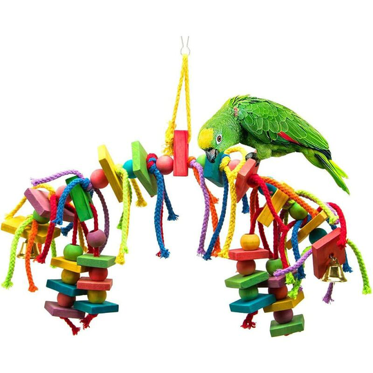 Wooden Block Bird Parrot Toy Chew toy for small and medium sized parrots and birds