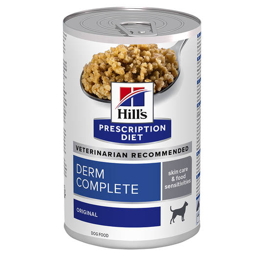 Hill's Prescription Diet Canine Derm Complete Wet Dog Food - 24 x 370g