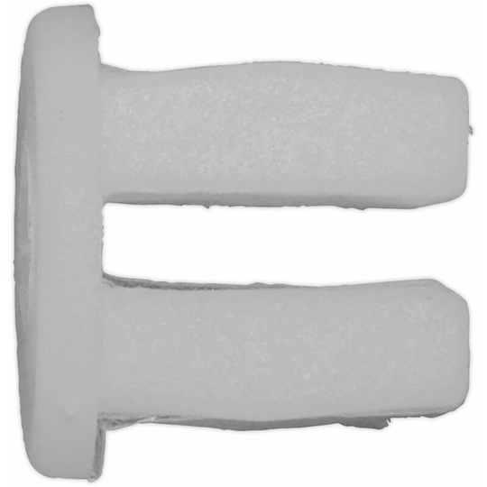 20 pack White Locking Nut Trim Clip - 10mm x 10mm - Universal Vehicle Fitting