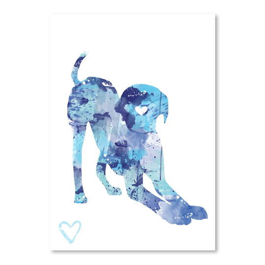 Labrador Puppy Silhouette by Allison Gray - Graphic Art Print