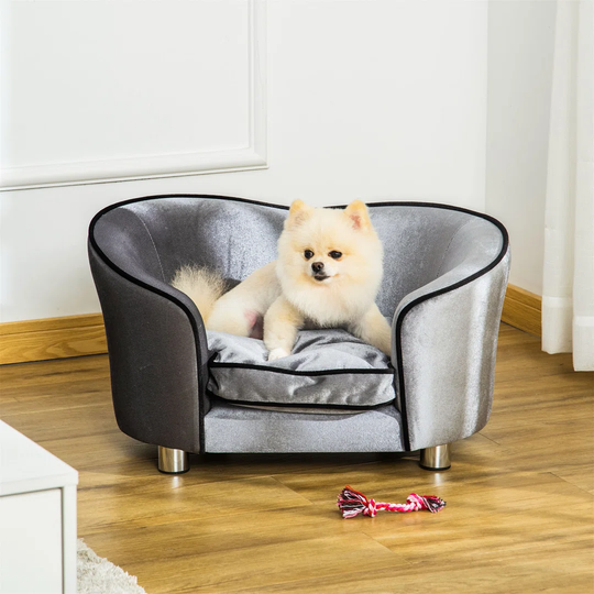 Nashua Dog Sofa in Silver Grey