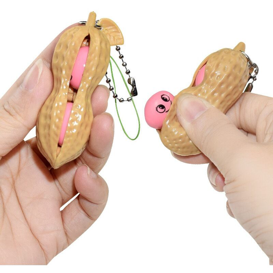 Infinite Peanut Edamame Toys Peas Beans Keychain Fidget It Squishy Decompression Squeeze Antistress Figet Stress Relieve Toy
