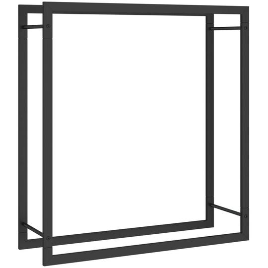 Vidaxl - Firewood Rack Matt Black 80x28x86 cm Steel n/a
