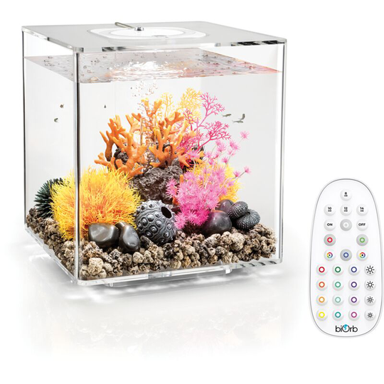 Biorb - cube 30L Aquarium Clear with mcr Lighting