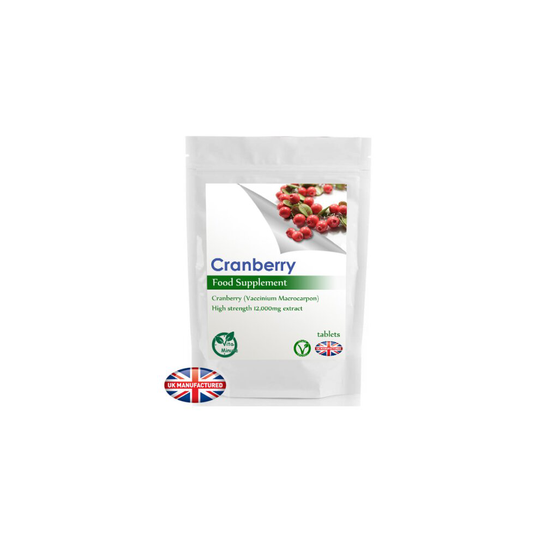 Cranberry Extract 12000mg (180 Tablets) Cystitis, Bladder, UK (V)