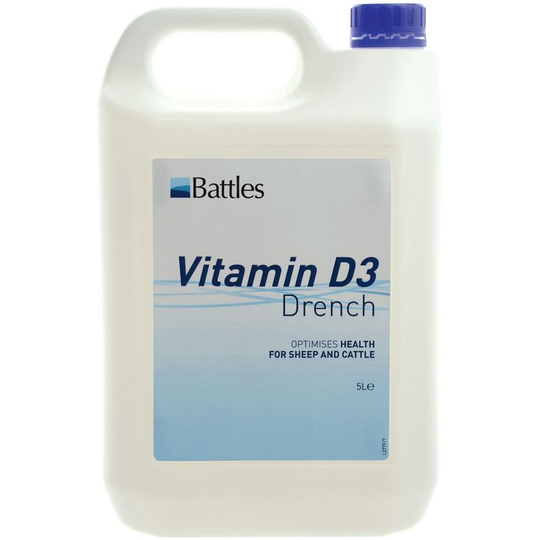 Battles - Vitamin D3 Drench Liquid (5L) (May Vary) - May Vary