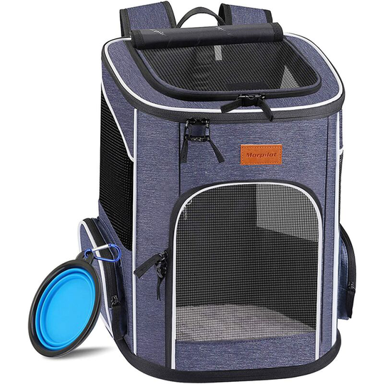 Betterlifegb - Dog cat Backpack, Breathable and Foldable Dog Transport Bag for Small Cats And Puppy Dogs, Cat Transport Backpack With Inner Safety