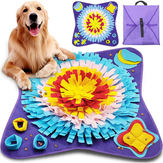 Gdrhvfd - Dog Snuffle Mat,Dog Trainer Mat Scavenging Mat Slow Feeding Toy Dog Sniffing Mat Foldable Blanket (70 * 70 )