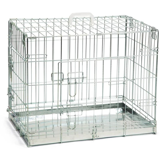 Dog Crate 62x44x49 cm Silver Beeztees Silver