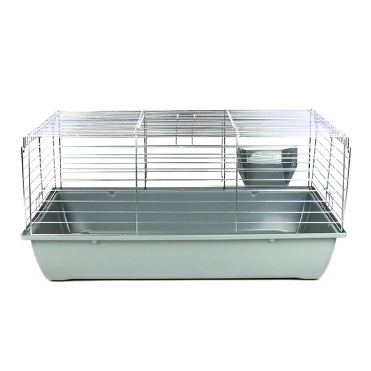 (Grey) Indoor Rabbit Guinea Pig Cage Premium 80cm