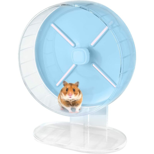 Einemgeld - 26cm Hamster Wheel, Super Quiet Hamster Wheel with Adjustable Stand for Hamsters, Gerbils, Dwarf Hamsters, Chipmunks, Golden Bears and