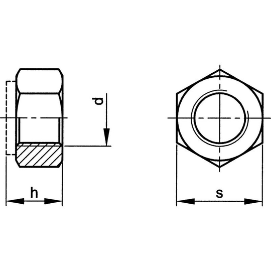 Qualfast - M12 Lock Nut n/m Insert bzp (10)- you get 25
