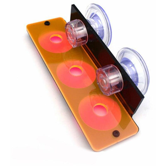 Thsidne Fish Tank Fluorescent Coral Rack Bracket Acrylic Aquarium Reef Holder With Suction Cup Mount Water Plant Stand Orange Single Hole