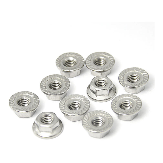 Betterlifegb - M6 (6mm) Serrated Flange Hex Nut - Stainless Steel (A2) (Pack of 20)