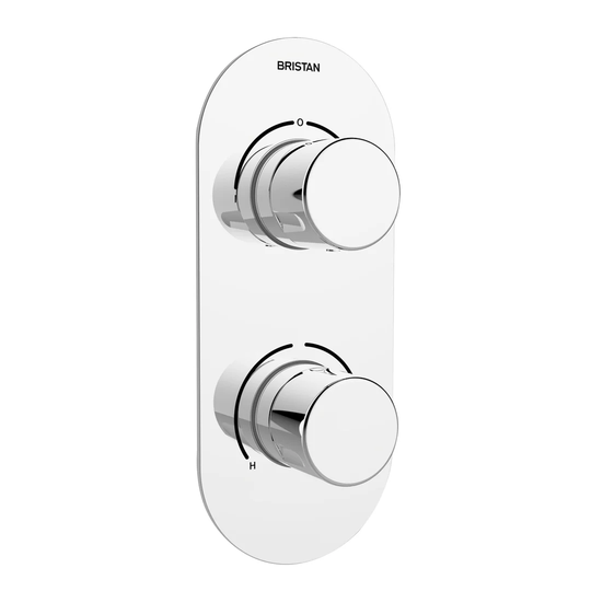 Exodus Double Concealed Thermostatic Shower Valve
