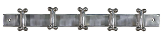Aluminium Hanger Bone Wall Mounted Coat Rack with 5 Hooks