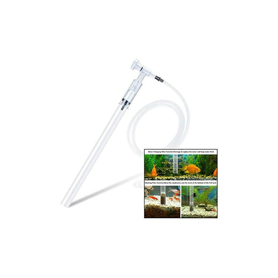 Aquarium Vacuum Cleaner, Aquarium Gravel Cleaner, Aquarium Filter Filter Water Gravel Sand (Squeeze Free, Manual)