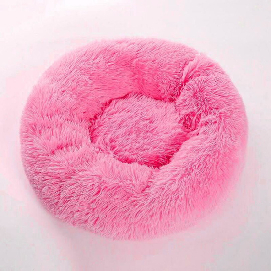 Cat Bed Beautiful Pet Bed Small Dog Bed Plush Soft Round Cat Sleeping Bed (50 cm Diameter Light-B