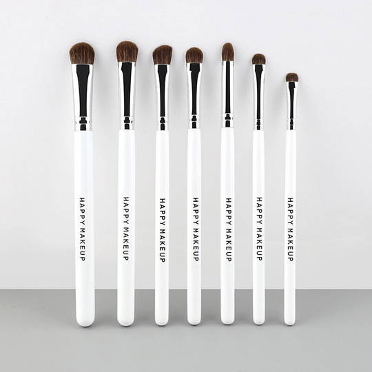 Makeup Brush Set - 7 Pcs Makeup Brushes, Angled Blusher Eyeshadow Shader Concealer Eyebrow Brush Double Ended Brush
