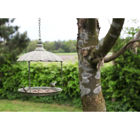 Antique Metal Hanging Feeder