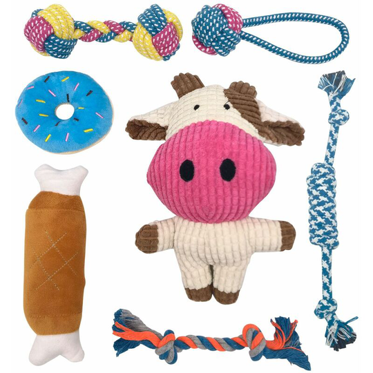 Toys for Small Dogs, Stuffed Plush Puppy Toys, Interactive Strings with Ball, Pet Toys