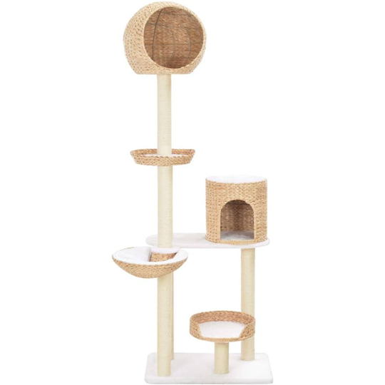 Cat Tree with Sisal Scratching Post Seagrass VDFF07290_UK - Topdeal