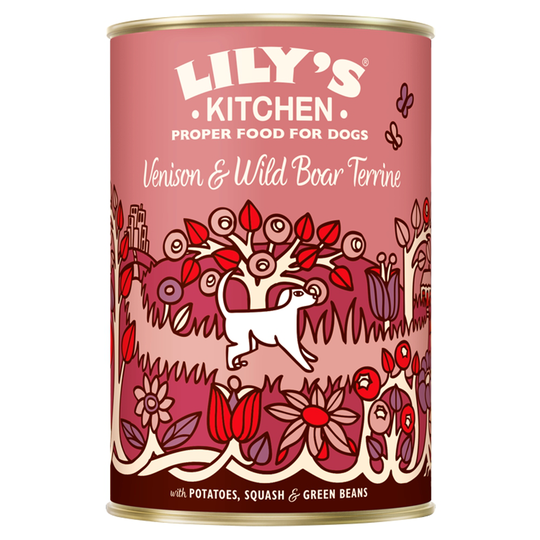 Lily's Kitchen Venison & Wild Boar Terrine - Saver Pack: 24 x 400g