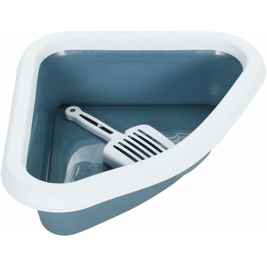 Cat Litter Tray White and Blue 56x40x14 cm pp Vidaxl Multicolour