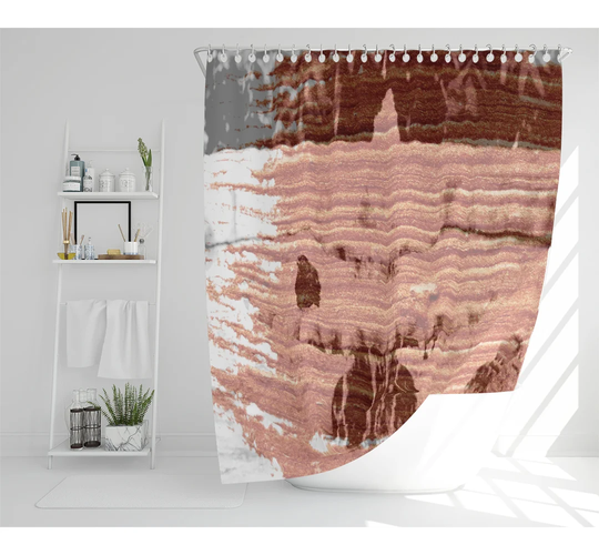 Bird Bath Designer Shower Curtain