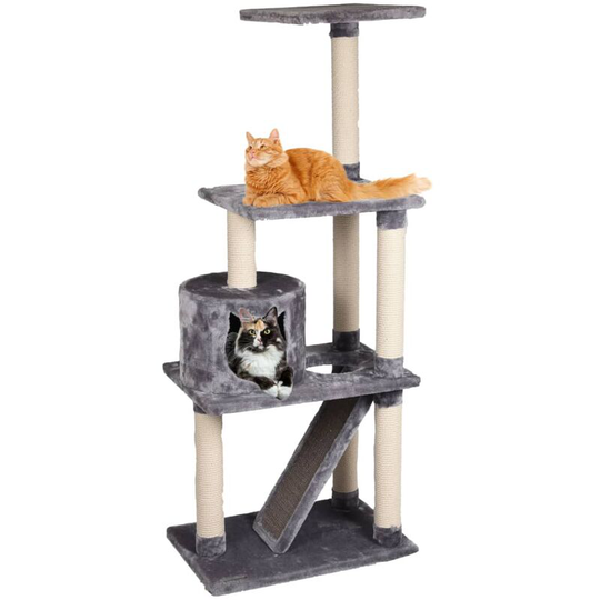 Flamingo - Cat Scratching Tree Forza Grey 60x40x151.5 cm Grey