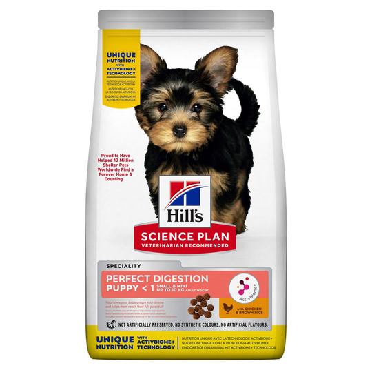 Hill's Science Plan Small & Mini Puppy Perfect Digestion - Economy Pack: 2 x 6kg