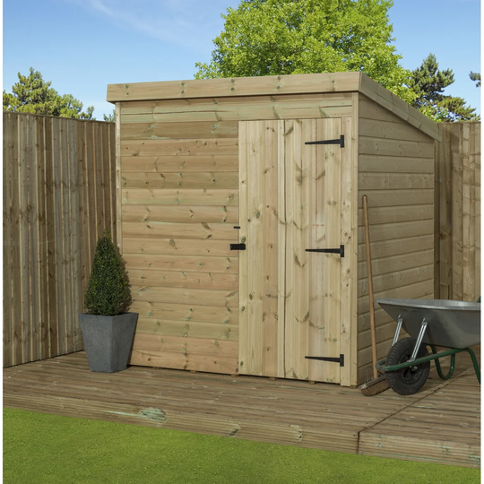 8 Ft. W x 7 Ft. D Shiplap Pent Wooden Shed