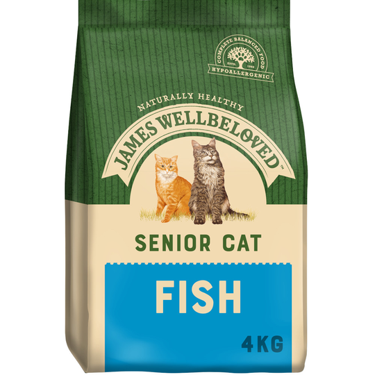 James Wellbeloved Senior 7+ Cat - Fish - 4kg