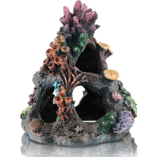 Perle Rare - Coral reef with several caves, cave aquarium decoration