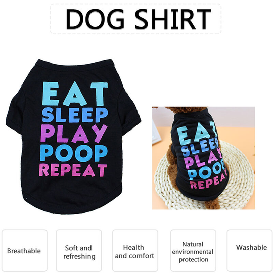 Dog Shirt Dog T-Shirts Dog Spring Summer Clothes Printed Pet Clothing Pet Summer Clothes for Puppy Dogs, xs - xs