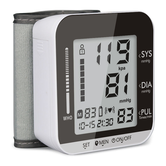 MUFF Home Automatic Smart Wrist Electronic Sphygmomanometer - Heart Rate Monitoring