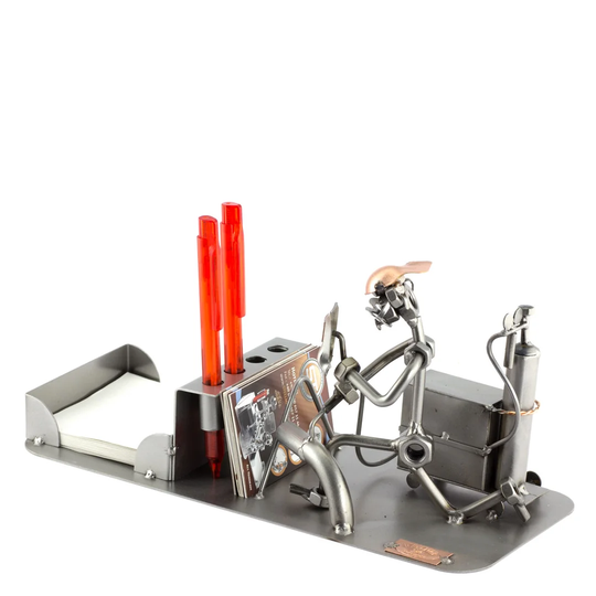 Quevedo Welder with Office Screw Man Desk Organiser