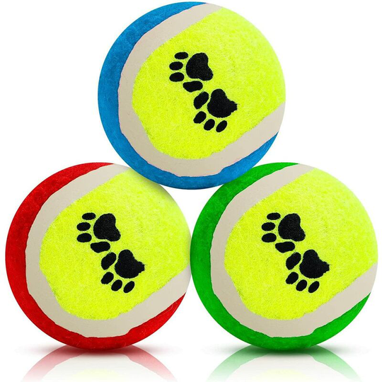 Betterlifegb - Toy Ball For Dog, Bounce Bounce Dog, Interactive Toy Dog, Indestructible Dog Ball, Natural Rubber Toy Dog Clean Teeth 3 Pack