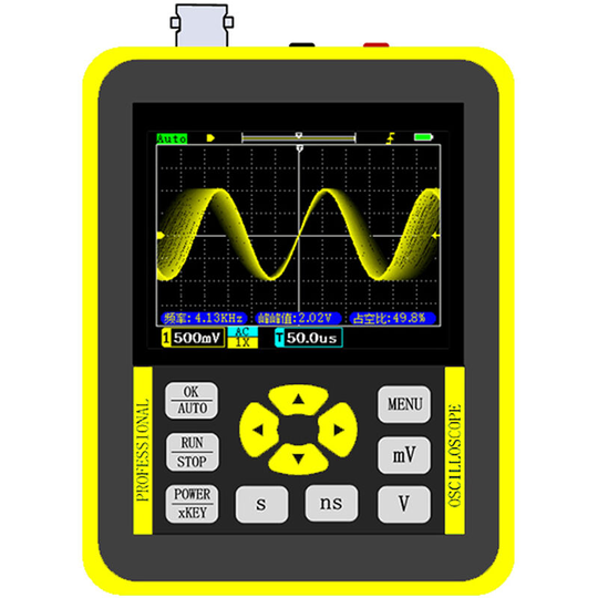 Superseller - Handheld Mini Digital Oscilloscope with 2.4 Inches Color Screen 120M Bandwidth 500M Sampling Rate