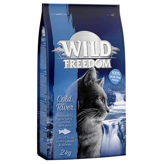 Wild Freedom Adult Dry Cat Food Mixed Pack - 3 x 2kg: Poultry, Salmon & Duck