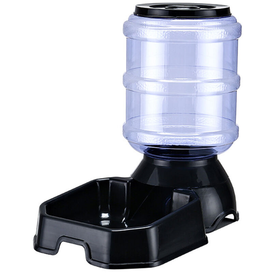 Automatic Pet Feeder 3.8L Food Feeder with Large Opening Auto Pet Food Dispenser Pet Bowl for Small Medium Dogs Cats Black