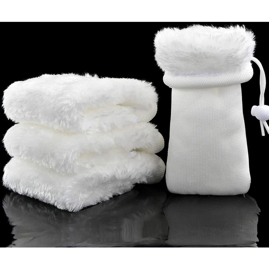 Perle Rare - 4 Pieces Aquarium Felt Filter Bag, 19.5 x 10cm Filter Socks Small Aquarium Cleaning Accessories Reusable Filter Bag for Fish Tank