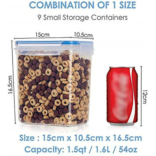 1.6l Storage Can Set, Muesli Bulk Can Fresh Storage Containers, Bpa Free